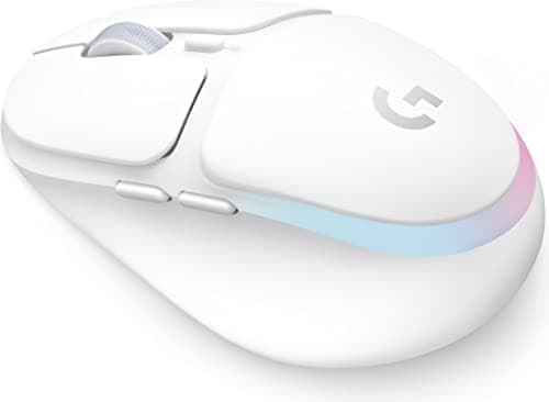 Image of Logitech G G705 Wireless Gaming Mouse, Customisable LIGHTSYNC RGB Lighting, Lightspeed Wireless, Bluetooth Connectivity, Lightweight, PC/Mac/Laptop - White Mist