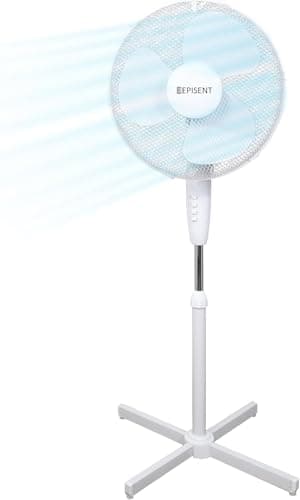 Image of EPISENT 16-Inch Pedestal Fan (White)