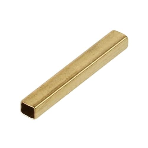 Image of 1Pcs Brass Hollow Square Tube 6/8/10/12/14/16/18/20mm Length 250/500mm Rectangular Copper Pipe for DIY Crafts Model Making Hardware Supplies(6x6x1x500mm 1pcs)