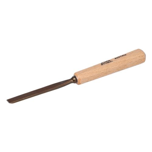 Image of Stubai 527108 Type 1 V-Shaped/One Side Polished Woodcarving Chisel, Gold/Beige, 8 mm