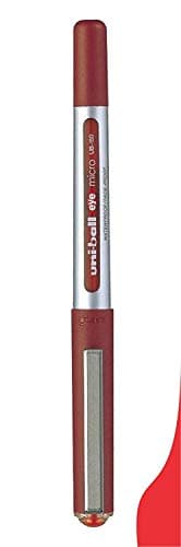 Image of uni-ball EYE UB-150 RED [Pack of 3] MICRO 0.5mm TIP ROLLERBALL PEN