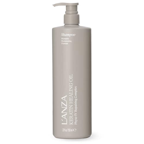 Image of L'ANZA Keratin Healing Oil Lustrous Shampoo for Damaged Hair - Nourishes, Repairs, and Boosts Hair Shine and Strength for a Perfect Silky Look, Sulfate-free, Paraben-free, Gluten-free (950ml)