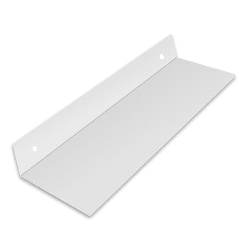 Image of SIMOND STORE White Floating Shelves for Wall - 12" X 8" Small Floating Shelves - Metal Heavy Duty Floating Shelves Brackets for Gaming, Console, Playstation Shelf, Tv Shelf for Wall Mounted
