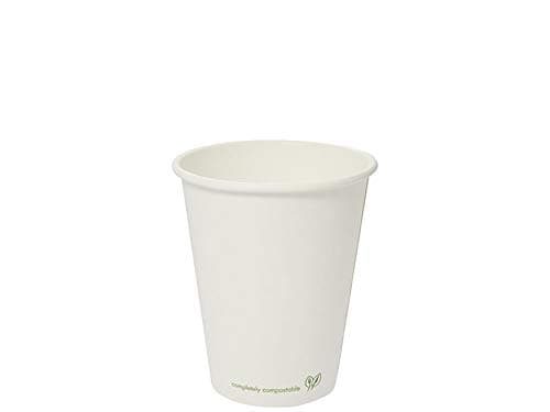 Image of Vegware LV-12 hot cup, 12 oz, white (Pack of 1000)