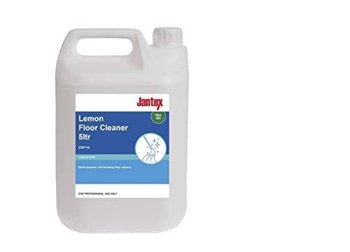 Image of Jantex CW714 Lemon Gel Floor Cleaner Concentrate - Slip Resistant Shine, High Performance Concentrated Solution Detergent - 5 Litres