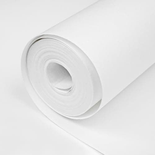 Image of Winsome Lining Paper for Walls - Double Roll 1200 Grade – 2X 10m x 53cm Backing Paper Wallpaper for New & Damaged Walls for Paint - Easy to Install & Remove Paintable Plain White Lining Paper