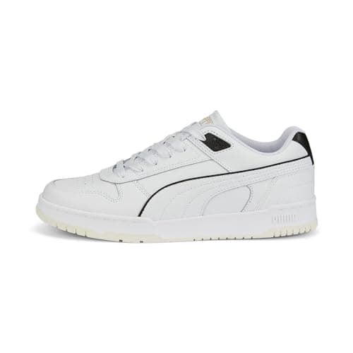 Image of Puma Unisex Adults Rbd Game Low Sneakers, Puma White-Puma Black-Puma Team Gold, 10 UK