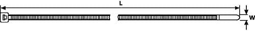 Image of Connect 30280 Hellermann Natural Cable Tie 100mm x 2.5mm T18R 100pc