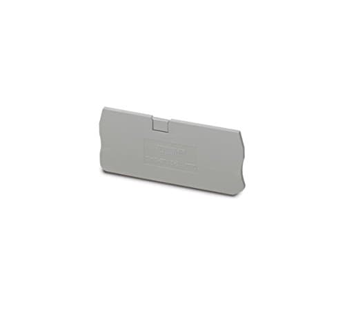 Image of PHOENIX CONTACT D-ST 2.5-QUATTRO end cover, 72.2mm length, 2.2mm width, 29.1mm height, grey, 1 pc