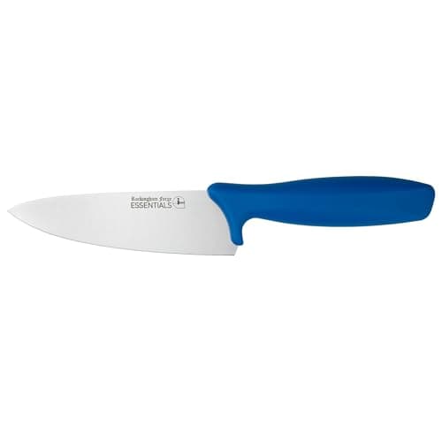 Image of Rockingham Forge Essentials Blue Handle Chef’s Knife 15cm for Raw Fish - Coloured Knives for Food Hygiene, Allergen and Intolerance Food Preparation - Colour Coded Stainless Steel Kitchen Knives