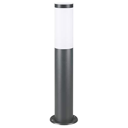 Image of MONZANA® Dahlia Outdoor Garden Bollard Light 50cm - Stainless Steel Pathway Light, E27, IP44 Weatherproof Driveway & Patio Lamp - Anthracite