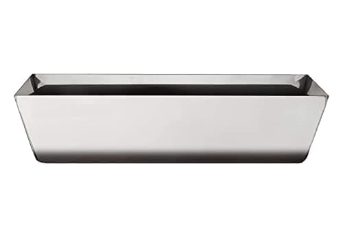 Image of Stainless Steel Mud Pan 30 cm (12 inch - Bottom) Long Drywall Masonry Tool Tray Bucket Paint