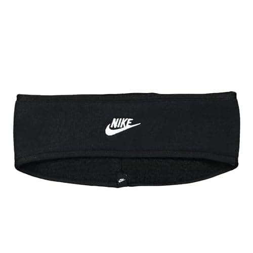 Image of Nike N.100.8899.010.OS Women's Waffle Headband in Black/White, Size: One Size