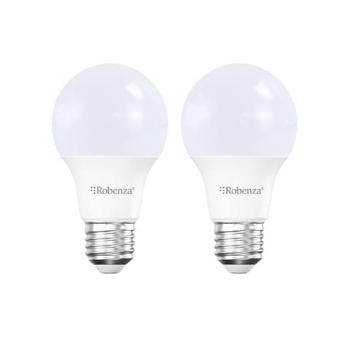 Image of Robenza LED GLS Light Bulb E27 Edison Screw, 15W (100W Equivalent), 1521 Lumens, 6500K Bright Daylight, Large ES Cap Energy Saving A60 Standard Ceiling Lighting Bulb, Non-Dimmable, Pack of 2