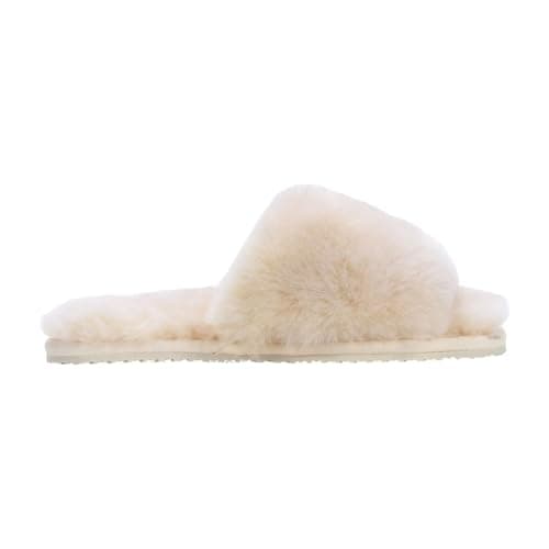 Image of TruClothing Women's Sheepskin Slippers Warm Winter Indoor Comfort Sliders - Beige 6