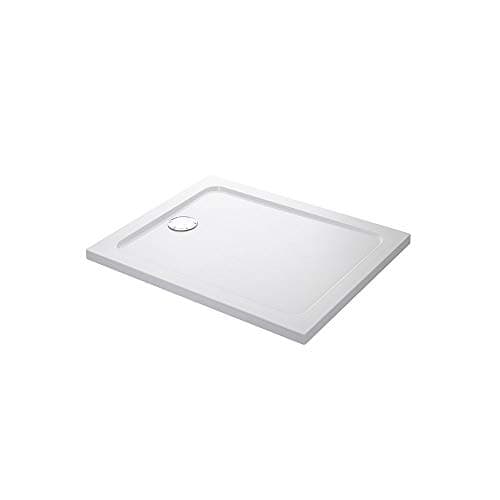 Image of Mira Flight Safe Rectangular Anti-Slip Shower Tray with Waste, 1400 mm Length x 900 mm Width, White