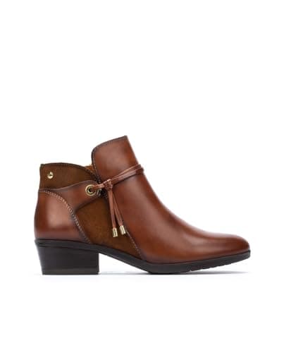 Image of Pikolinos Darcey Womens Ankle Boots 6 UK Tan (Cuero)
