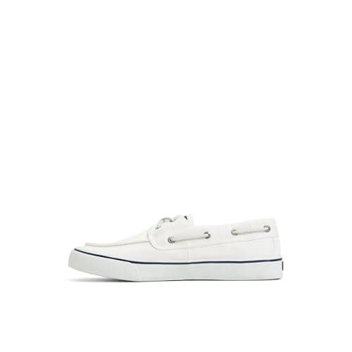 Image of Sperry Men's Bahama Ii Boat Shoe, Washed White, 7 UK