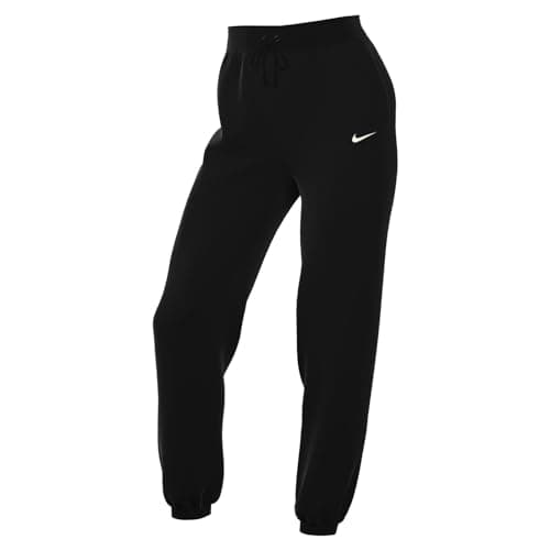 Image of Nike DQ5887-010 W NSW PHNX FLC HR OS Pant Pants Women's Black/SAIL Size 2XL-S