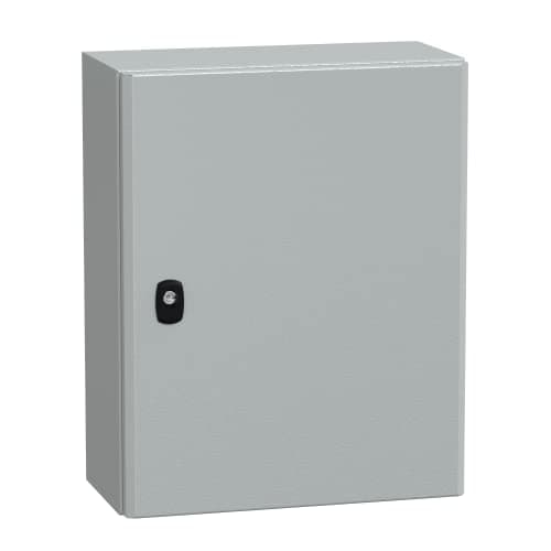 Image of Schneider NSYS3D5420 Spacial S3D Full Door without Mounting Plate H500 x W400 x T200 IP66 IK10 RAL7035, White
