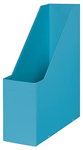 Image of Leitz Click & Store Magazine File, Cardboard Desk Storage Solution for Home/Office, A4 Paper Holder, Storage Organiser for Files & Folders, Cosy Range, Calm Blue, 53560061