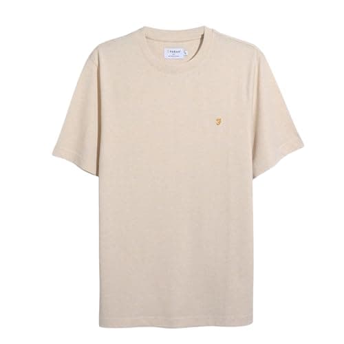 Image of Farah Men's Danny T-Shirt, S, Birch Grey Marl