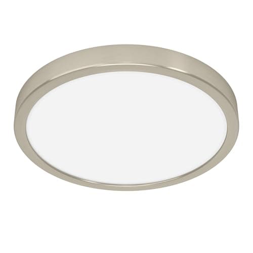 Image of Eglo LED Ceiling Light Fitting Fueva 6, Round Ceiling lamp, Flush Light Fixture, Plastic in Silver and White, Ceiling Lighting Warm White-Cold White, ⌀ 28 cm