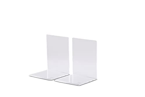 Image of Maul acrylic bookends Modern 8 x 8 x 10 cm transparent