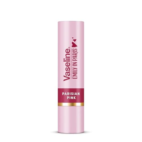 Image of Vaseline LP Lip Balm with Color, Emily Parisian Pink, 3g, 24-Hour Moisture Supply with 9% Vaseline, Intense Pink