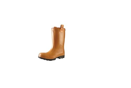 Image of Dunlop Unisex Purofort Rig Air Full Safety Wellington Brown Size UK 13 EU 48