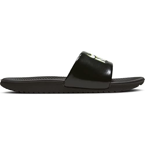 Image of NIKE Kawa Slide GS Great School Slides DD3242 (Black/Volt/White 001) Size UK3 (EU35.5)