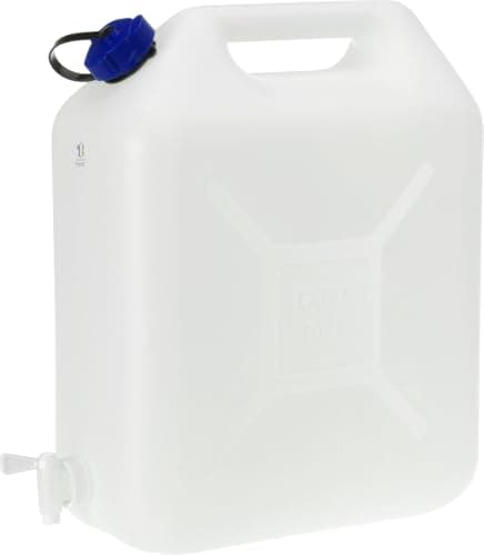 Image of Muddy Hands Plastic Water Carrier with Tap & Handle – Food Grade Jerry Can for Camping, Garden & Outdoor Use – Portable Fluid Container (20 Litre)