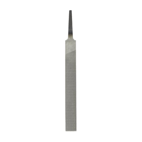 Image of sourcing map Flat Medium Cut File 4" Double Cut Teeth High Carbon Steel Hand Rasp File Without Handle for Metal Wood Deburring Removing