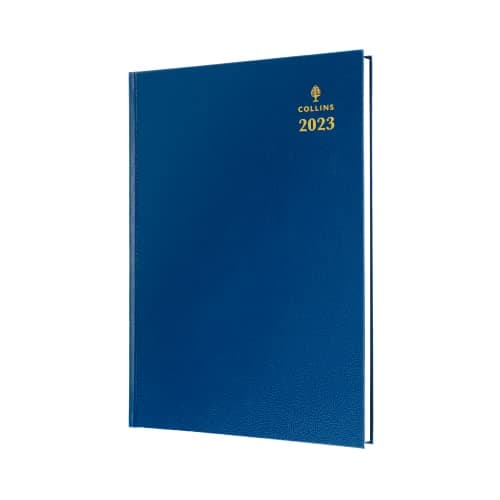 Image of Collins Desk Diary A5 Day to a Page (Appts) Blue 2023