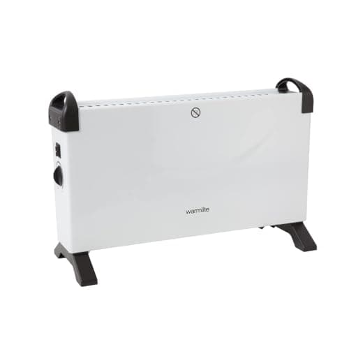 Image of Warmlite Convection heater with an Adjustable Thermostat and Overheat Protection, 2000W, White, WL41007