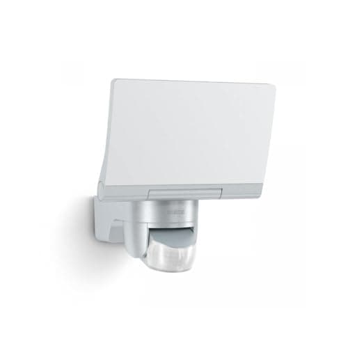 Image of Steinel LED-Spotlight XLED Home 2 S Silver, 13.7 W Floodlight, Adjustable LED Panel and 180° Motion Sensor, 10 m Reach, 1550 lm