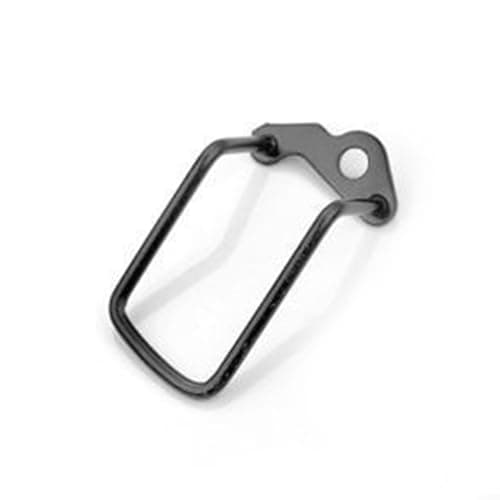 Image of HomeVortex Rear Derailleur Protector, Aluminium Alloy Chain Gear Guard Frame for Mountain Road Bikes, Black Cycling Hanger Cover Shield (10x4x3cm)