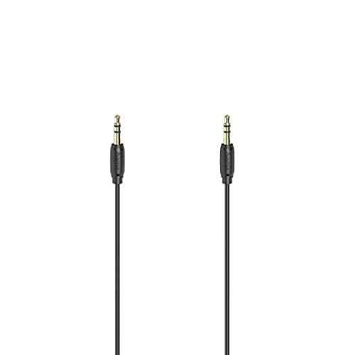 Image of Hama 0.5m 3.5mm Jack Male to Male Stereo Audio Cable Gold Plated Ultra Thin