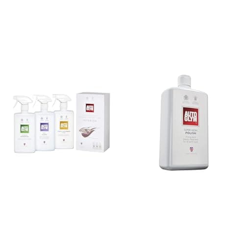 Image of Autoglym The Collection - Perfect Interiors - The Ideal Car Cleaning Kit That Includes Interior & Super Resin Polish, 1L - High Performance Car Polish for Detailing and Maximum Gloss Finish