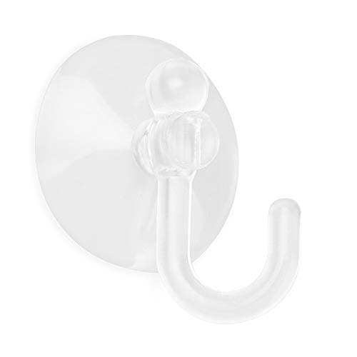 Image of NANDEYIBI Suction Sucker Window Hooks Clear Plastic Hook 25MM (Pack of 10