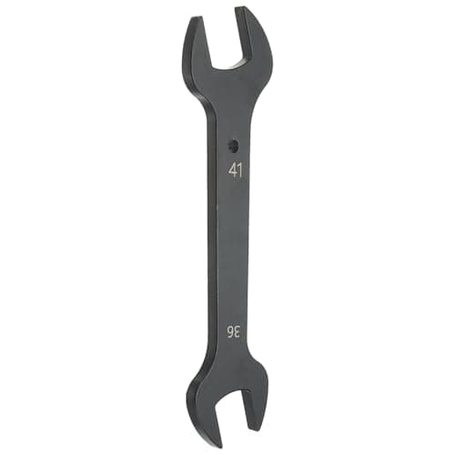 Image of sourcing map Thick Double Open End Wrench 36mm x 41mm Metric Standard Size Carbon Steel Spanner Wrench for Auto Household Maintenance Routine Repairs, Black