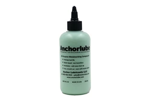 Image of Anchorlube All-Purpose Metalworking Compound 8oz - Water-Based Cutting Fluid for Drilling, Tapping, Sawing - Great on Stainless Steel | No Oil
