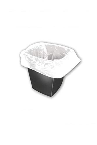 Image of 2Work Square Bin Liners 30 Litre White (Pack of 100) KF73380