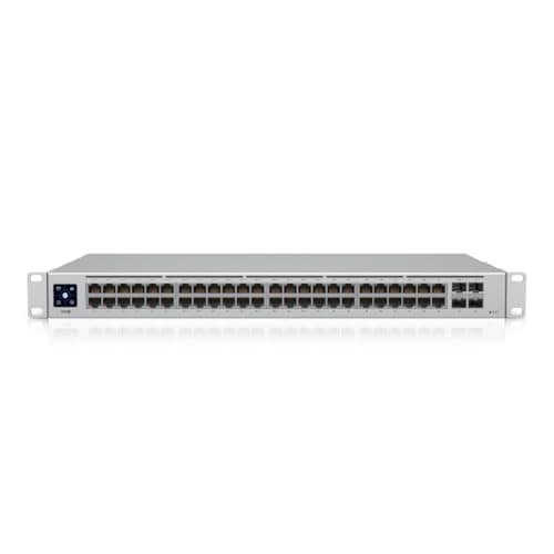 Image of Ubiquiti Networks UniFi USW-48-POE-EU Network Switch Managed Gigabit Ethernet (10/100/1000) Ethernet Connection, Supporting Power Via this Port (PoE) Silver