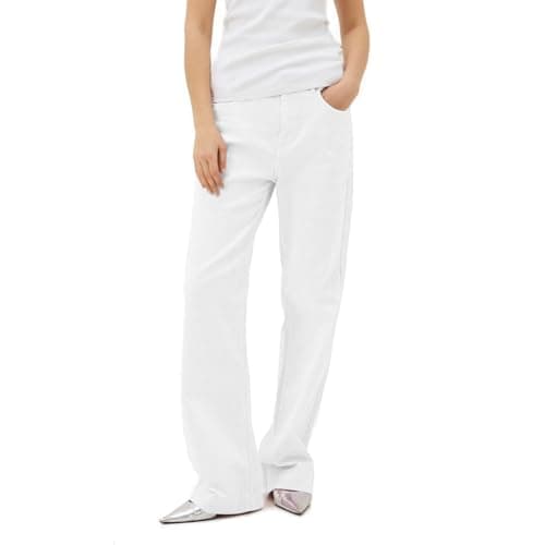 Image of Replay women's jeans made of comfort denim, white (Optical White 001), 30W / 34L