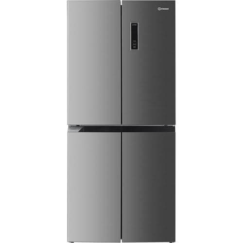 Image of Indesit American Fridge Freezer - Stainless Steel - E Rated