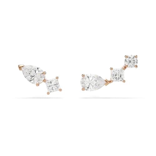Image of Swarovski Attract earrings, White