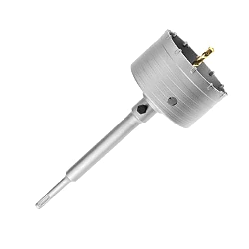Image of Concrete Hole Saw Wall Drill Bit - SDS Plus - Ø100mm Core bit for Hammer Drill Hole Cutter for Concrete, Masonry, Cement, Silicate Brick (100mm+220mm SDS Plus Adapter)