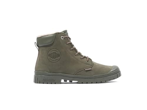 Image of Palladium Unisex Sp20 Cuff LTH Wp Wl Ankle Boot, Green, 12 UK