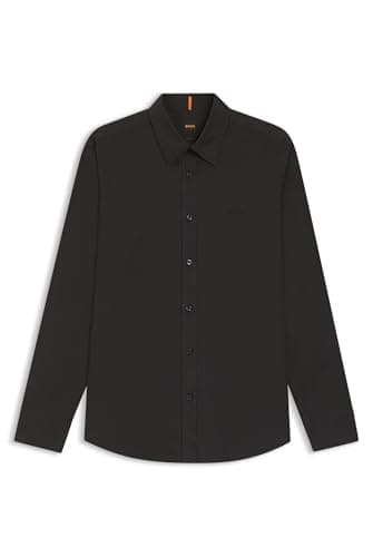 Image of BOSS Mens Relegant 6 Regular-fit Shirt in Cotton poplin